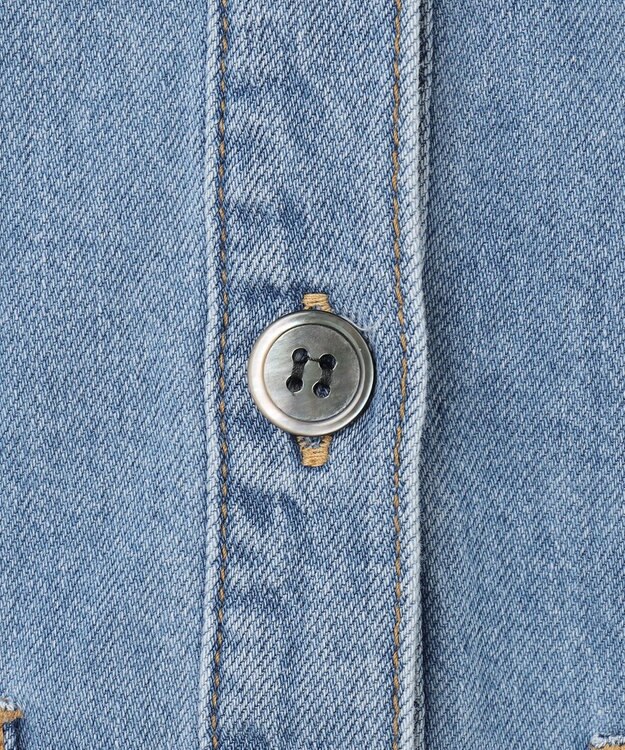 GRACE CONTINENTAL バックタックデニムシャツ インディゴ