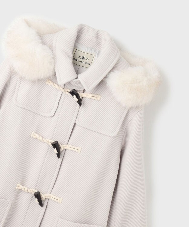 GRACE CONTINENTAL ウールカルゼダッフルコート キナリ