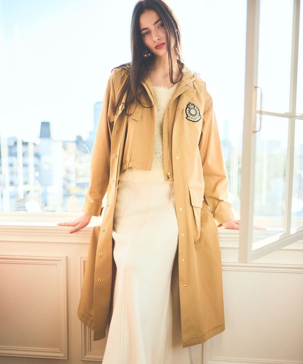 GRACE CONTINENTAL ミリタリー3WAYコート ベージュ