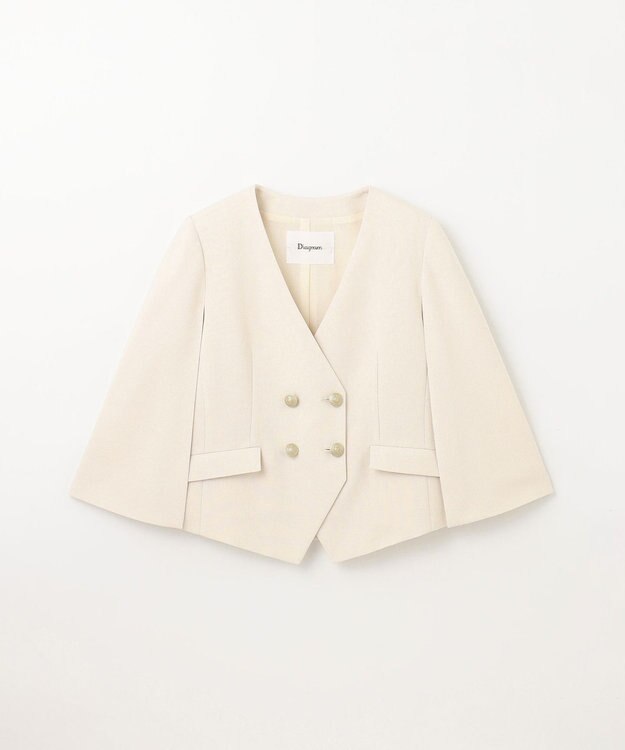 GRACE CONTINENTAL ケープスリーブジャケット ベージュ