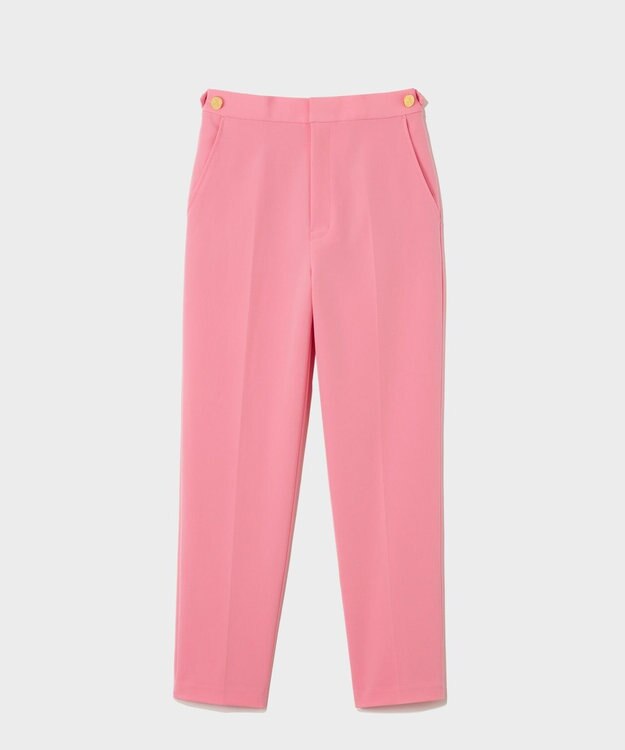 GRACE CONTINENTAL トリアセセンタープレスパンツ ピンク