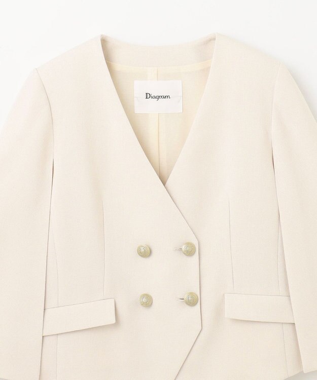 GRACE CONTINENTAL ケープスリーブジャケット ベージュ