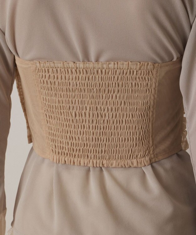 GRACE CONTINENTAL チュールベアトップ ベージュ