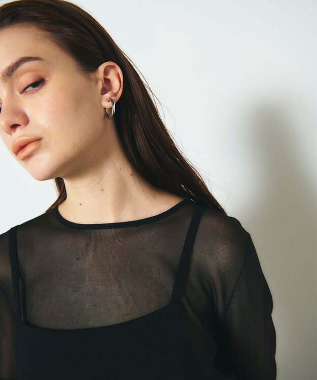 GRACE CONTINENTAL パールリングイヤークリップ シルバー