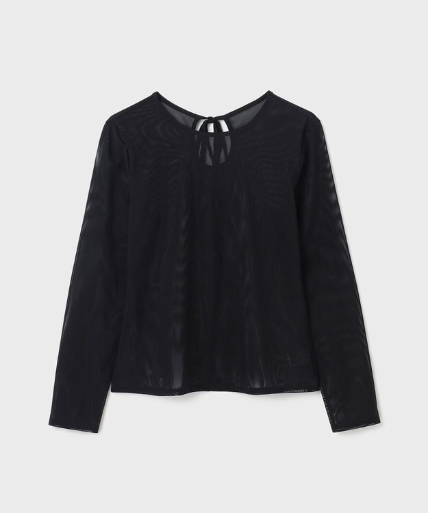 GRACE CONTINENTAL チュールシアートップ ブラック