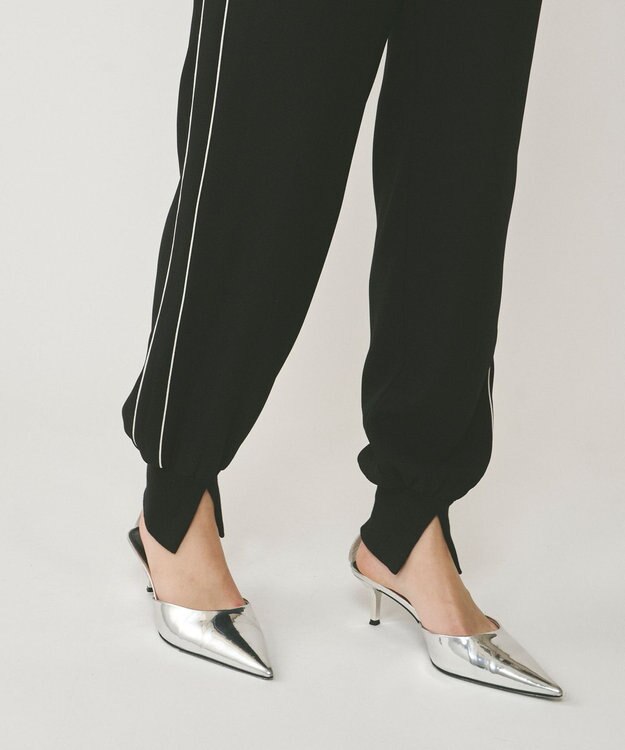 GRACE CONTINENTAL テーパーイージーパンツ ブラック