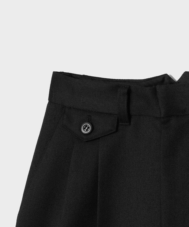 GRACE CONTINENTAL ウールツイルハーフパンツ ブラック