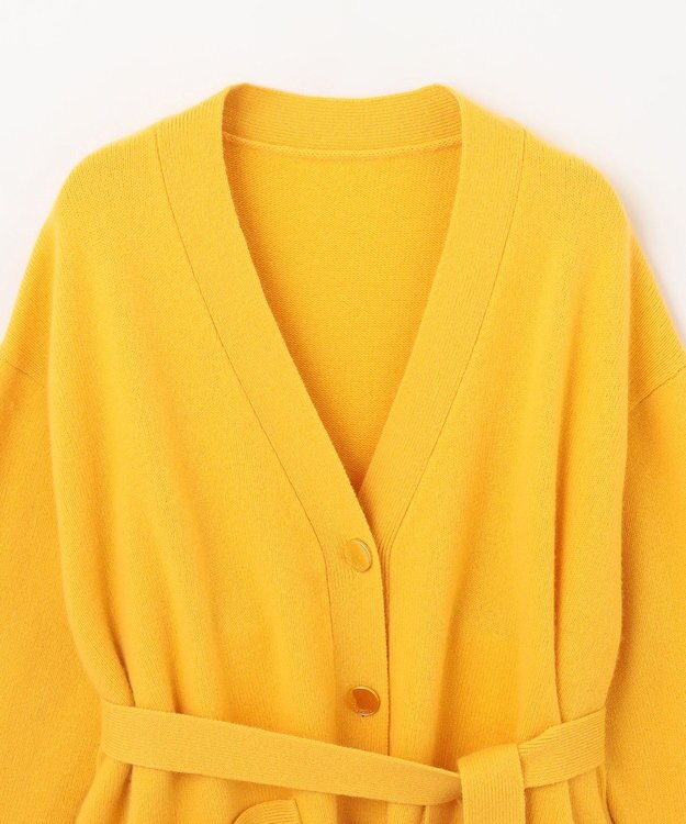 GRACE CONTINENTAL メリノウールニットカーディガン イエロー