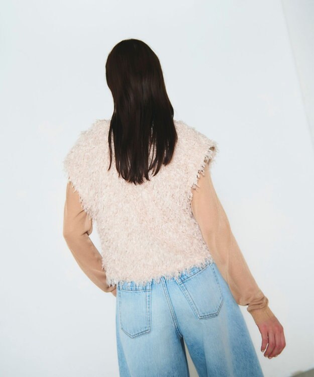 GRACE CONTINENTAL フェザーカットトップ ベージュ