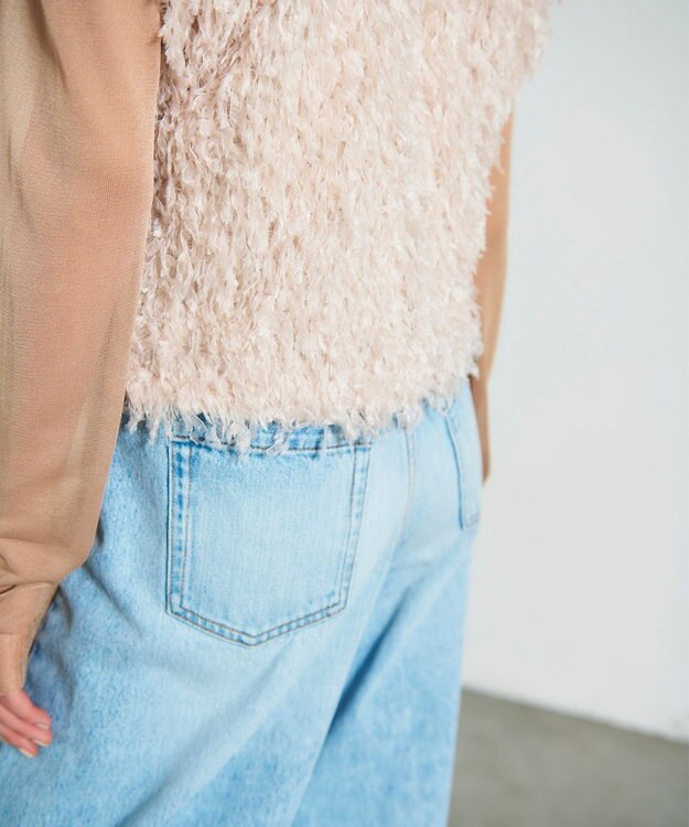 GRACE CONTINENTAL フェザーカットトップ ベージュ