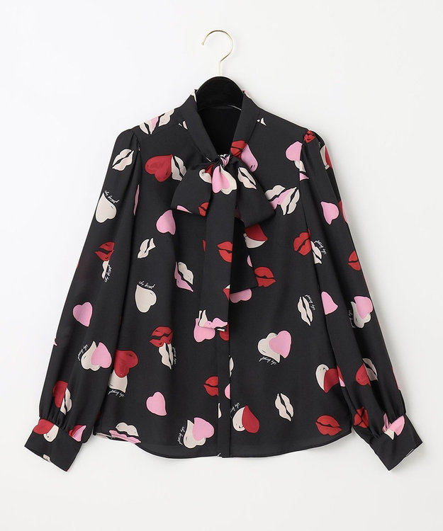 極美品 GRACE CONTINENTAL 花柄リボンブラウス 完売品 フラワーモチーフブラウス / GRACE CONTINENTAL | GRACE