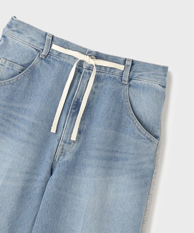 GRACE CONTINENTAL コンビドロストデニムパンツ ブルー