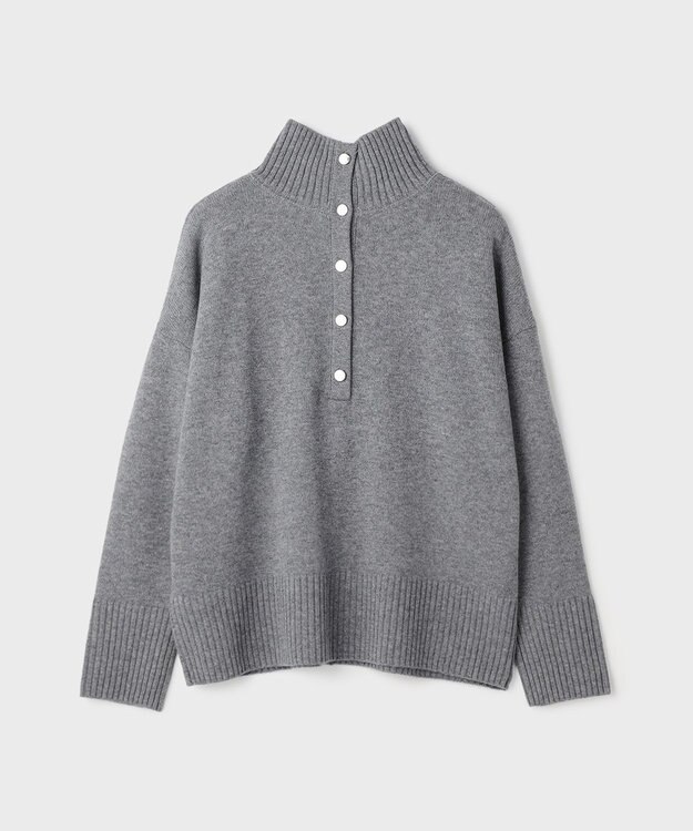 GRACE CONTINENTAL ウールオーバーニットトップ グレー