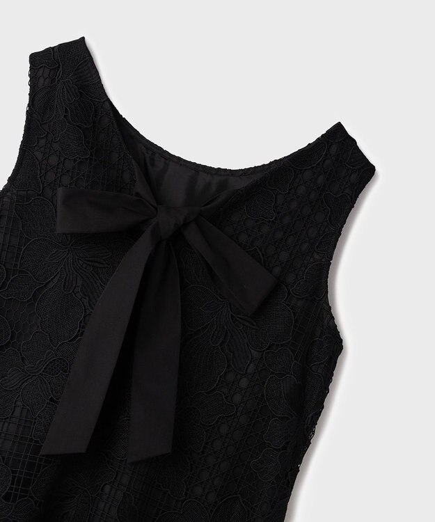 GRACE CONTINENTAL メッシュフラワーレースワンピース ブラック
