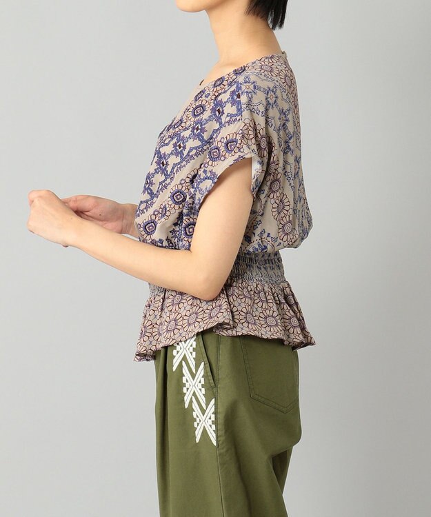 ダイアグラム グレースコンチネンタル　袖刺繍ニットトップ　美品 モノグラムニットトップ / GRACE CONTINENTAL | GRACE