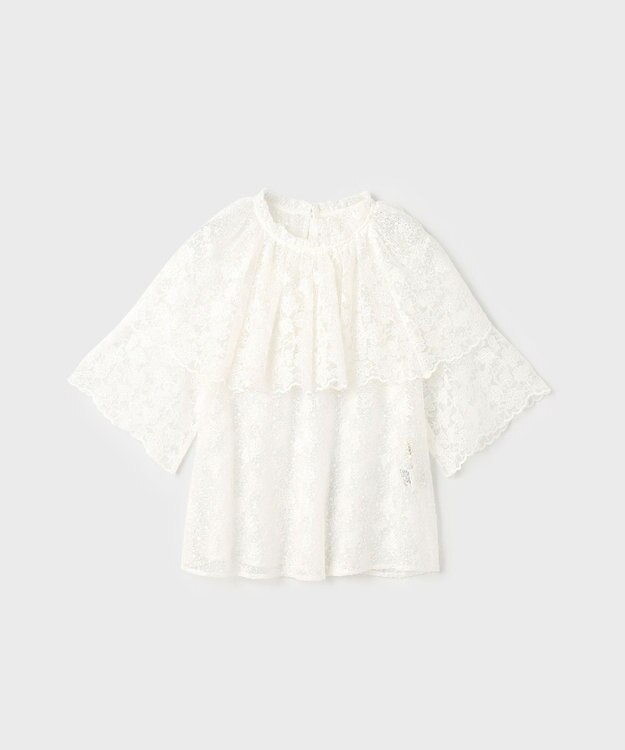 GRACE CONTINENTAL レースケープブラウス キナリ