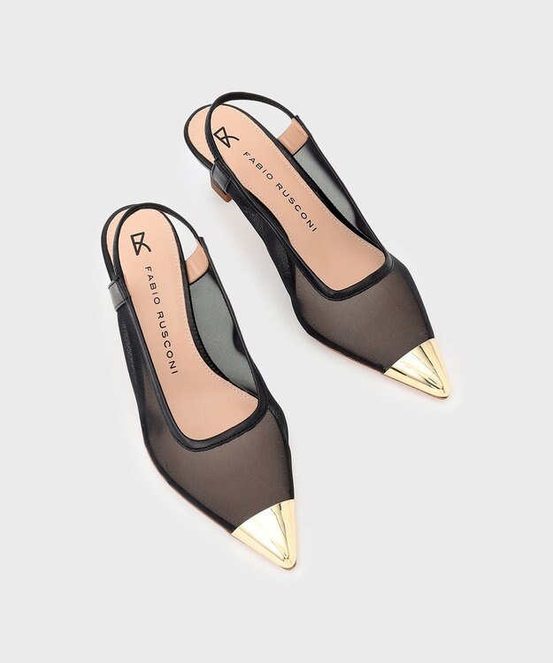 GRACE CONTINENTAL FABIO RUSCONI メッシュヒール ブラック