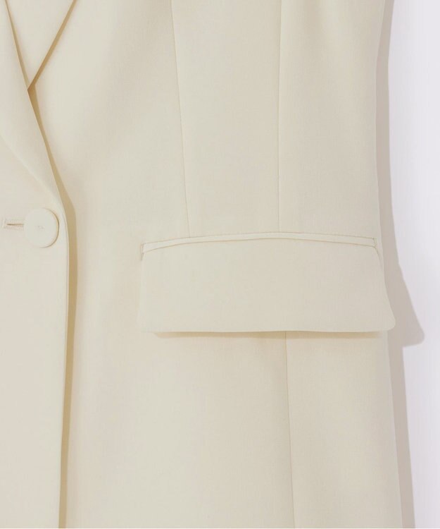 GRACE CONTINENTAL トリアセテーラードジレ キナリ