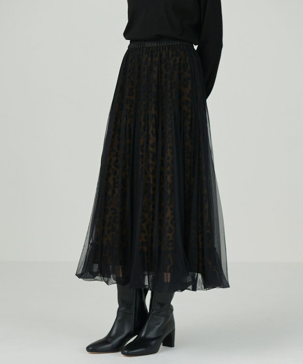 GRACE CONTINENTAL チュールバルーンスカート ブラック