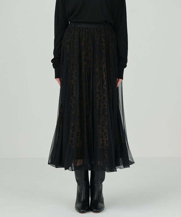 GRACE CONTINENTAL チュールバルーンスカート ブラック