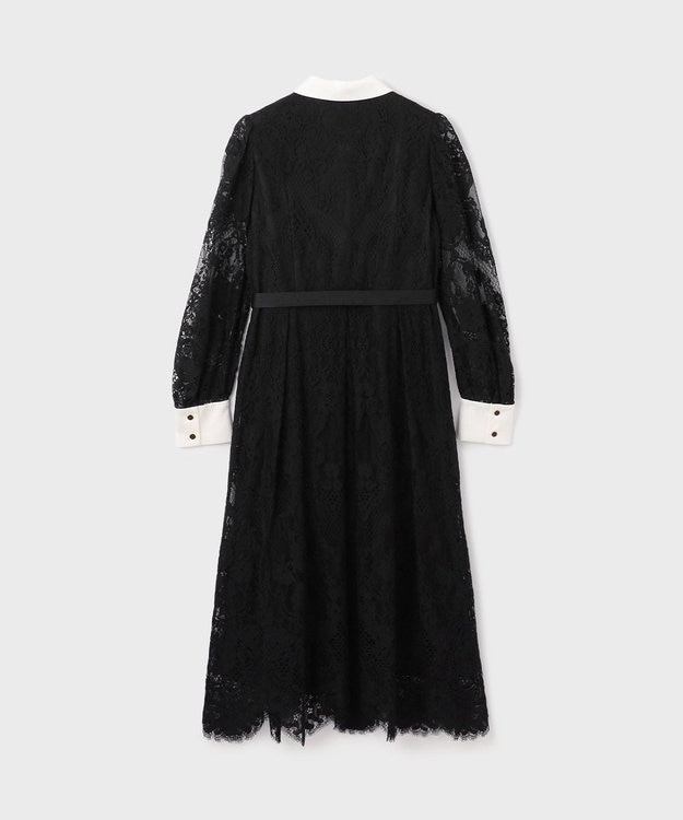 GRACE CONTINENTAL コードレースシャツドレス ブラック