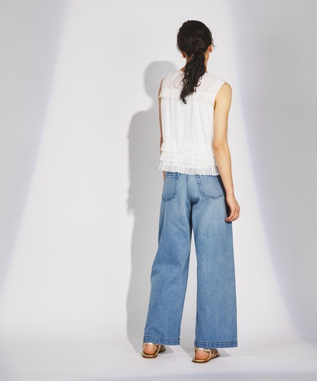 GRACE CONTINENTAL ワイドデニムパンツ インディゴ