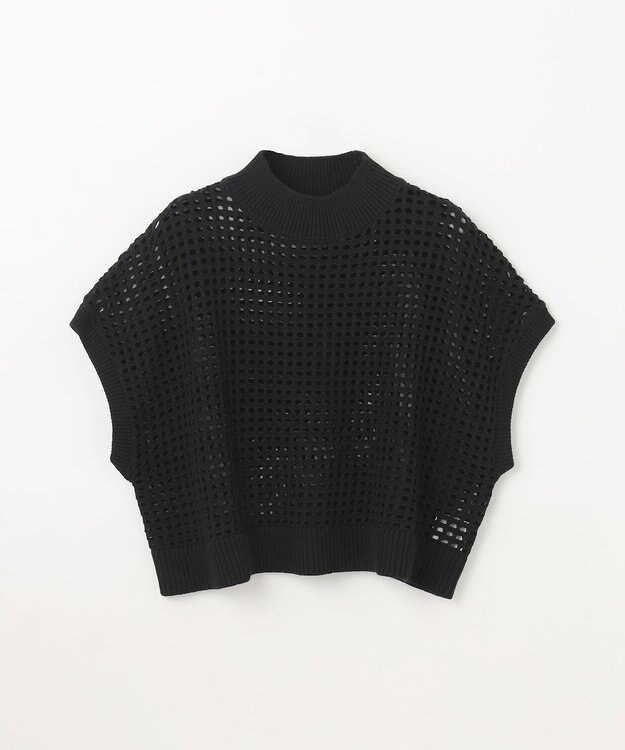 GLACIER オレンジ ウエスト後ゴム付き トップス メッシュルーズニットトップ / GRACE CONTINENTAL | GRACE