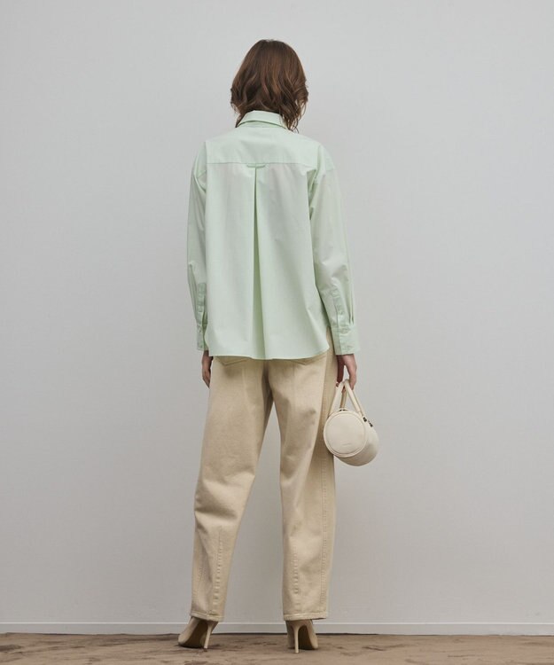 GRACE CONTINENTAL サイド切替バレルパンツ ベージュ