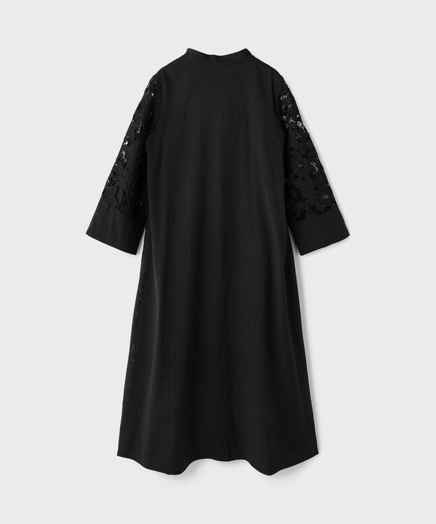 GRACE CONTINENTAL カットワークAラインワンピース ブラック