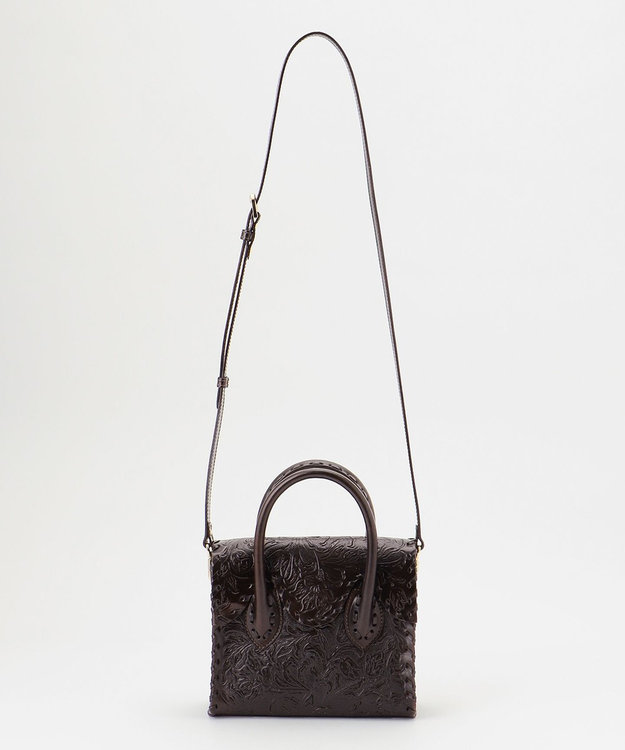 GRACE CONTINENTAL Mini RS Handbag ダークブラウン