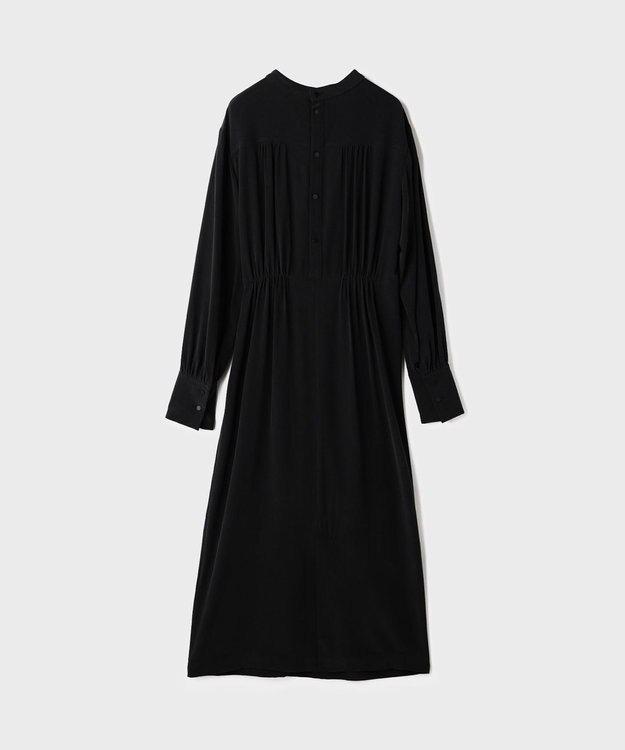 GRACE CONTINENTAL シルクデシンドレープワンピース ブラック