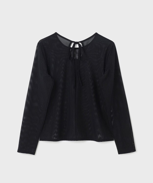 GRACE CONTINENTAL チュールシアートップ ブラック