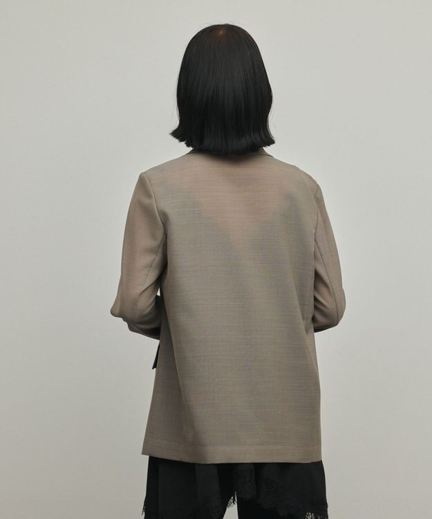 GRACE CONTINENTAL シアーウールジャケット カーキ