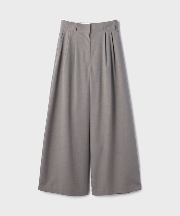 GRACE CONTINENTAL タックワイドパンツ グレー