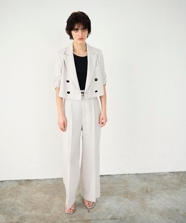 GRACE CONTINENTAL ショートテーラージャケット ベージュ