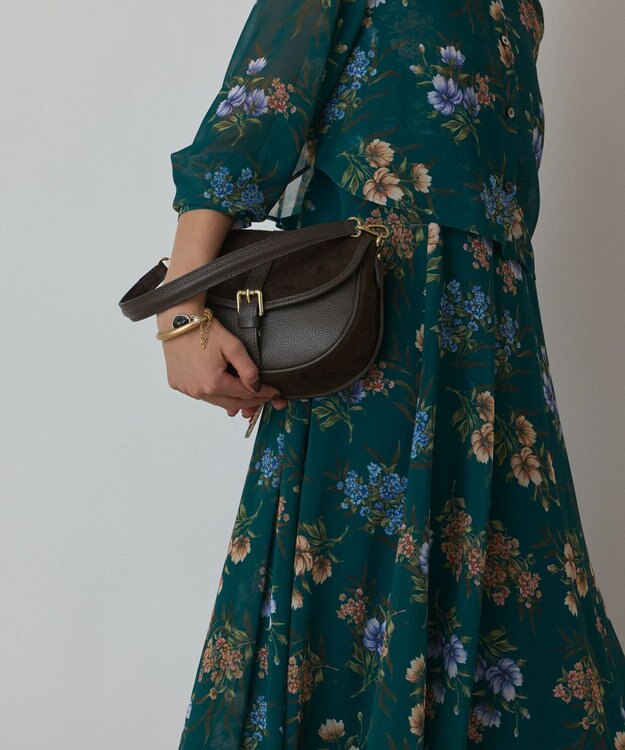 GRACE CONTINENTAL BIANCHINI スウェードバッグ ブラウン