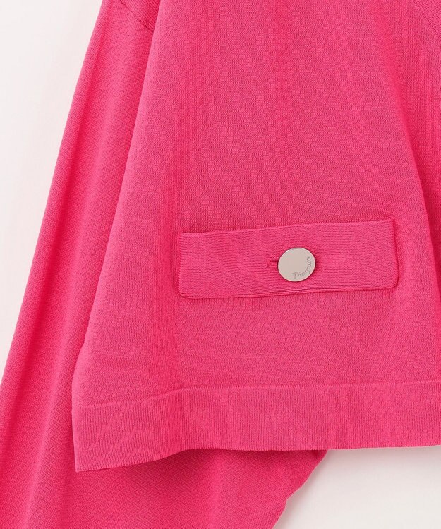 GRACE CONTINENTAL ショートルーズニットカーディガン ピンク