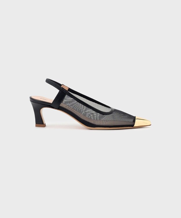 GRACE CONTINENTAL FABIO RUSCONI メッシュヒール ブラック