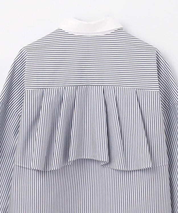 GRACE CONTINENTAL バックコンシャスシャツ ストライプ