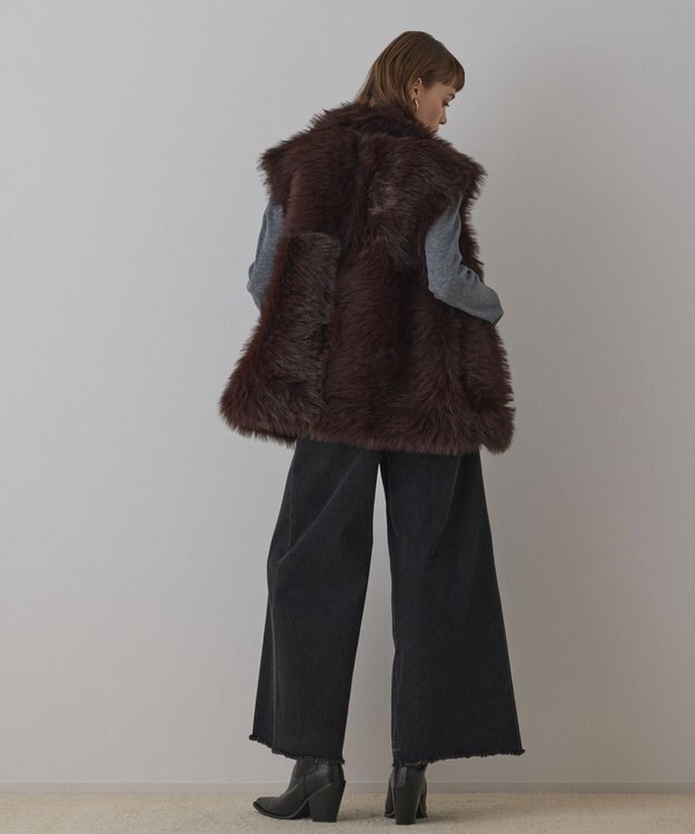 GRACE CONTINENTAL URBANCODE 衿付きジレ ブラウン