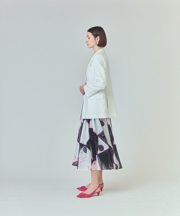 GRACE CONTINENTAL サイドベンツジャケット ホワイト