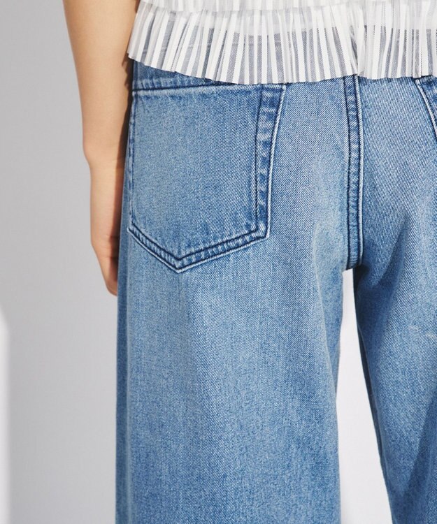 GRACE CONTINENTAL ワイドデニムパンツ インディゴ