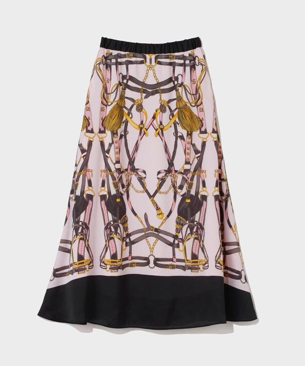 GRACE CONTINENTAL マリンスカーフロングスカート ピンク