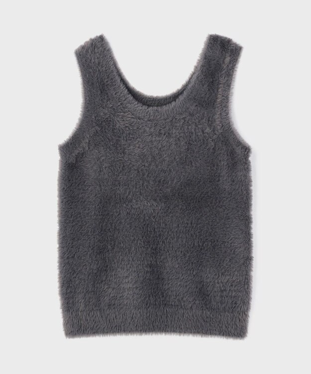 GRACE CONTINENTAL オフタートルニットトップ グレー