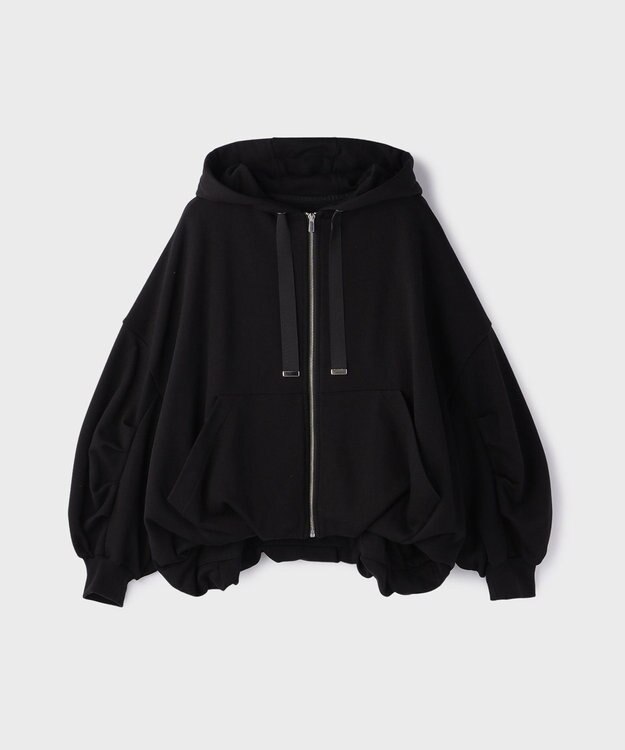 GRACE CONTINENTAL バル－ン裏毛パ－カ－ ブラック