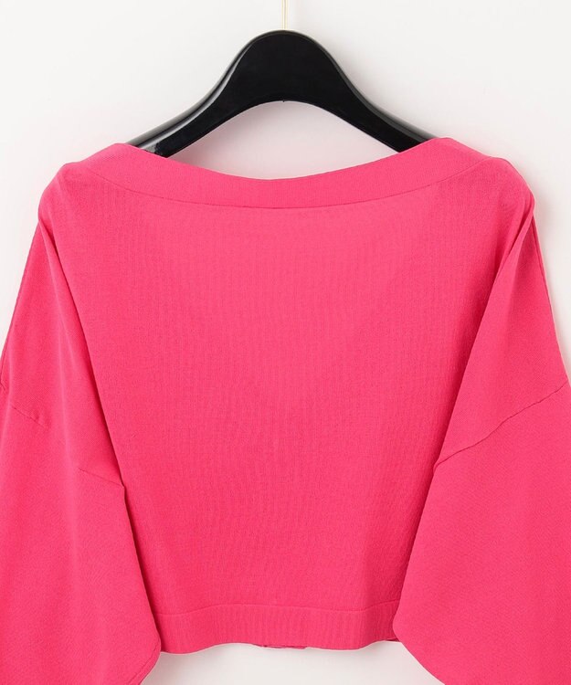 GRACE CONTINENTAL ショートルーズニットカーディガン ピンク