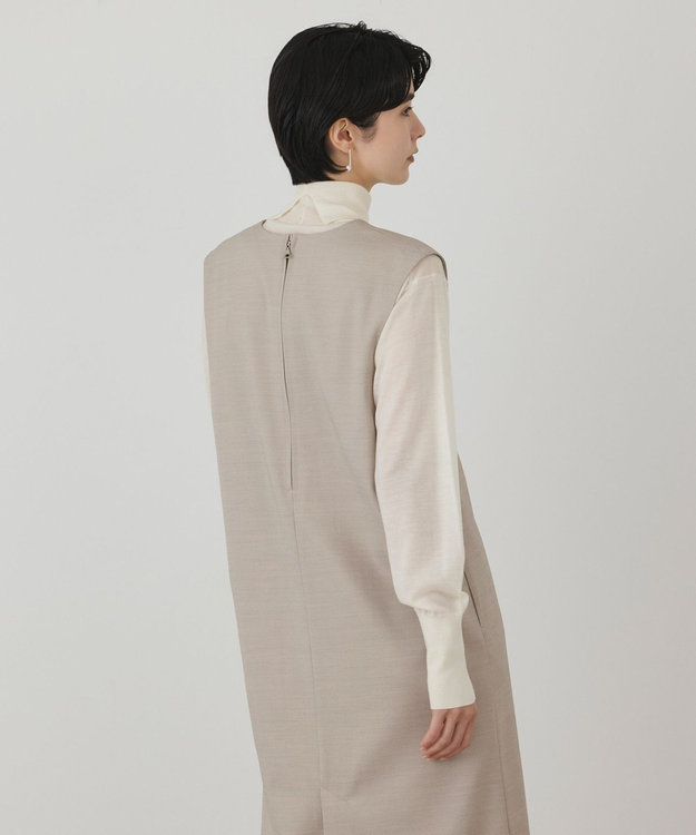 GRACE CONTINENTAL ストレートジャンパースカート ベージュ
