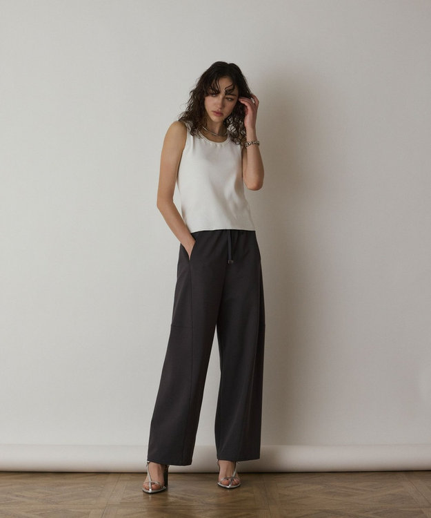 GRACE CONTINENTAL ストレッチポンチパンツ グレー