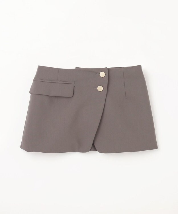 GRACE CONTINENTAL レイヤードペンシルスカート グレー