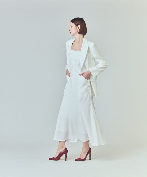 GRACE CONTINENTAL サイドベンツジャケット ホワイト